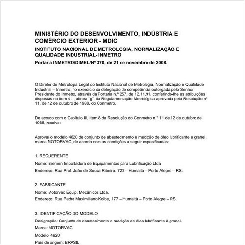 Portaria DIMEL/INMETRO 370:2008 - Situação: Revogado